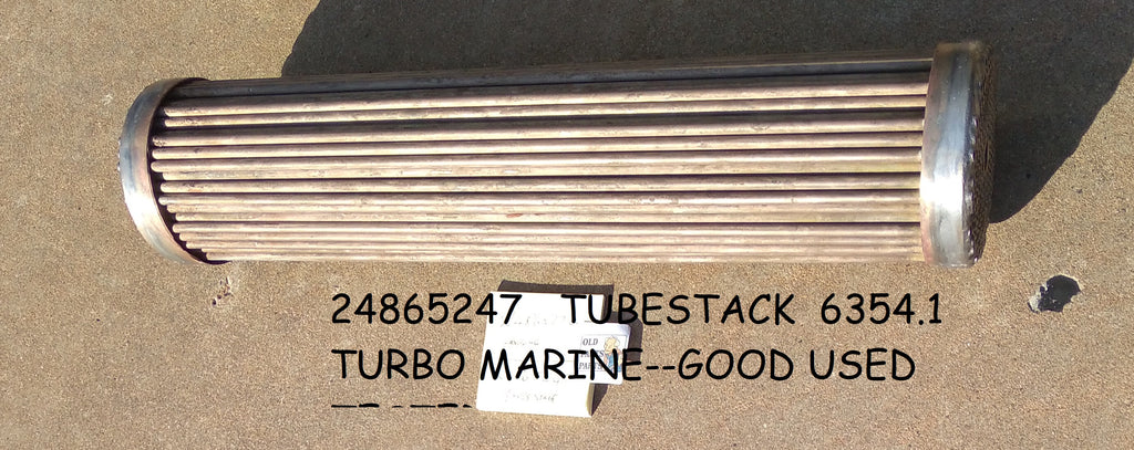 PERKINS 6354.1 TURBO MARINE TUBESTACK--GOOD USED