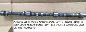 PERKINS 6354.1 TURBO CAMSHAFT--31416205---3141F141